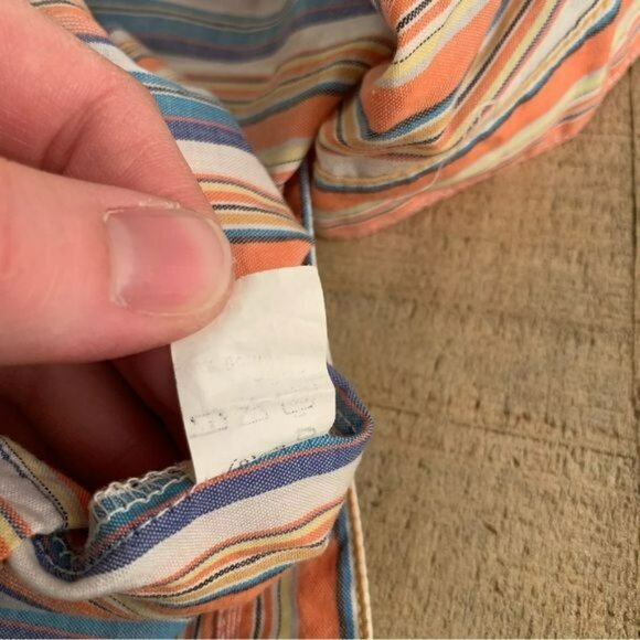 Vintage seiden sticker striped men’s button down shirt size 38 medium - Picture 6 of 7